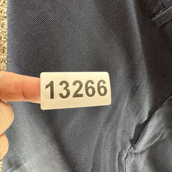 Perry Ellis Portfolio Travel Luxe Pants Mens 32x32 Bearing Sea Blue Slim Fit New - Picture 13 of 13